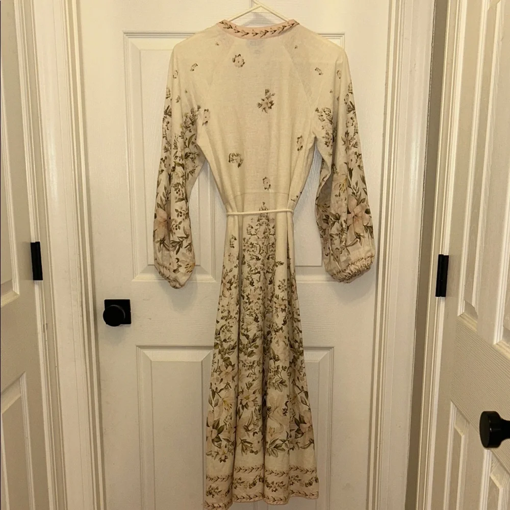 NWOT Calypso St Barth Gorgeous Linen Blend Balloon Sleeve Dress - Picture 11 of 16
